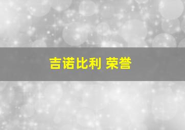 吉诺比利 荣誉